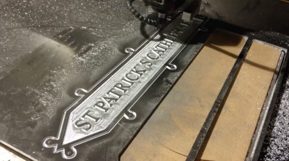 profile cut of aluminium pointer signs front face Image